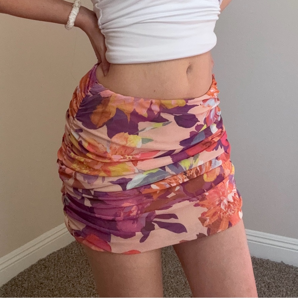 Windsor Multicolor Floral Mini Skirt